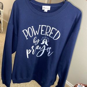 Blue sweatshirt